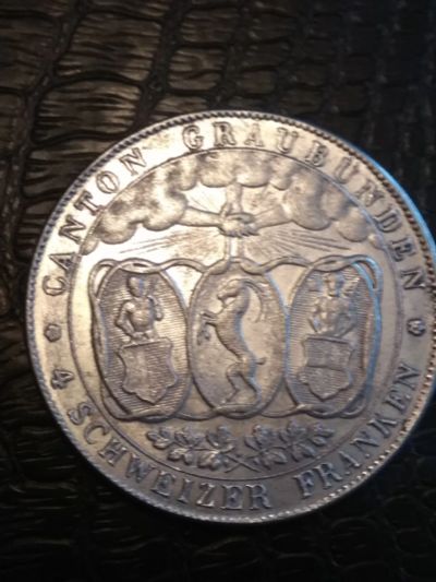 Лот: 21249227. Фото: 1. Швейцария 4 франка 1842 копия. Европа
