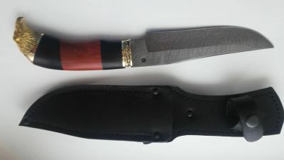 Лот: 5025911. Фото: 1. Нож подарочный. Дамасская сталь... Ножи, топоры
