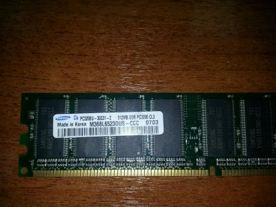 Лот: 6266476. Фото: 1. Samsung DDR1-400 512mb. Оперативная память