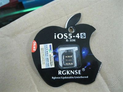 Лот: 1601243. Фото: 1. Анлок iPhone 4S GEVEY R-SIM без... Смартфоны