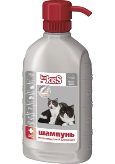 Лот: 7045143. Фото: 1. Шампунь Ms.Kiss для кошек, инсектицидный... Косметика для животных