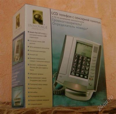 Лот: 1883824. Фото: 1. LCD-телефон с сенсорной панелью. Проводные телефоны