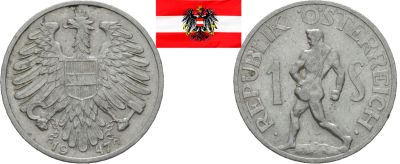 Лот: 18888571. Фото: 1. Австрия 1 шиллинг 1947. Германия и Австрия