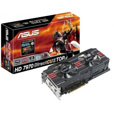Лот: 6372039. Фото: 1. 3Gb Asus HD 7970 DC2 TOP 384 бита... Видеокарты