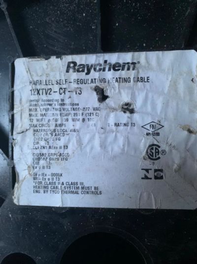 Лот: 17242550. Фото: 1. кабель греющий Raychem cаморегулирующийся... Провода, кабели