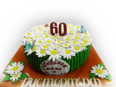 Лот: 6062900. Фото: 1. Торт Ромашки. Торты, пирожные