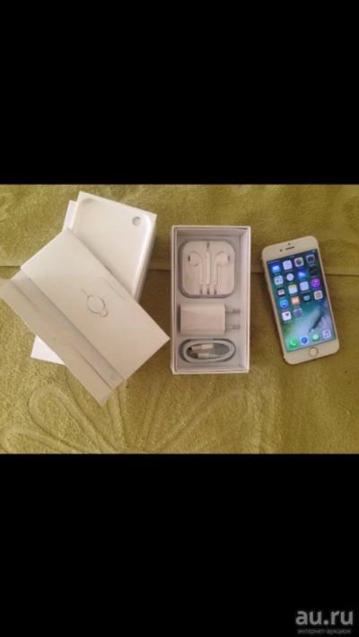 Лот: 9898581. Фото: 1. IPhone 6 16Gb. Gold. Touch-I'd... Смартфоны