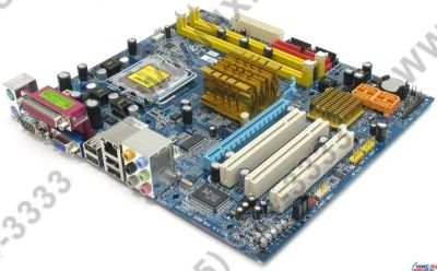Лот: 5126394. Фото: 1. Материнская плата GigaByte GA-945GZM-S2... Материнские платы