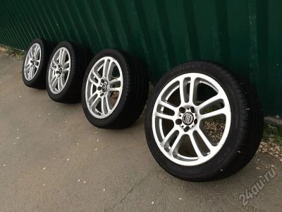 Лот: 5742598. Фото: 1. Редкие Rays R17 +почти новые Pirelli... Шины на дисках