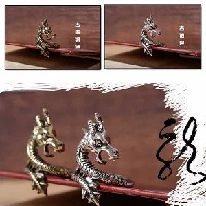 Лот: 14325715. Фото: 1. Кольцо Дракон silver. Кольца, перстни