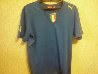 Лот: 2957867. Фото: 1. Футболка Puma Italia синия. Футболки, поло