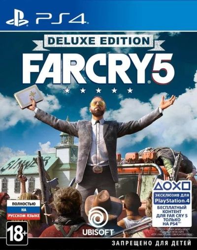 Лот: 14941135. Фото: 1. PS4 FarCry 5 Deluxe edition. Игры для консолей