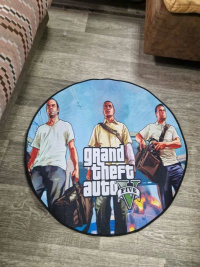 Лот: 25778106. Фото: 1. Ковер на пол Gta 5, 80х80см. Игровые приставки, консоли