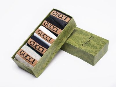 Лот: 18821700. Фото: 1. Носки длинные Gucci - 5 пар (26304... Носки