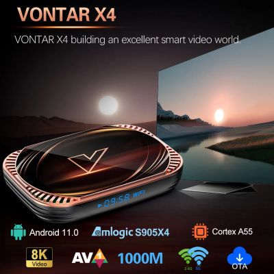 Лот: 19661100. Фото: 1. Tv Box Vontar X4 на мощном Amlogic... Медиаплееры