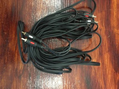 Лот: 17860458. Фото: 1. Аудио кабель rca-rca 10 и. Шнуры, кабели, разъёмы