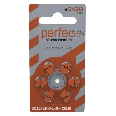Лот: 24532141. Фото: 1. Батарейки Perfeo PR41 (ZA312... Батарейки, аккумуляторы, элементы питания