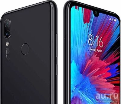 Лот: 13840847. Фото: 1. Xiaomi Redmi Note 7 4/128. Черный... Смартфоны