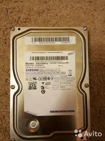 Лот: 10562062. Фото: 1. жесткий диск 250gb samsung hd250hj. Жёсткие диски (HDD)
