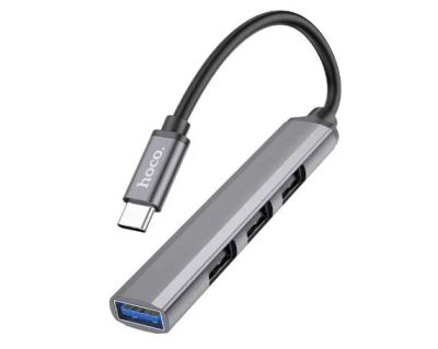 Лот: 21601394. Фото: 1. USB HUB Hoco HB26 4-in-1 (USB... Карты памяти