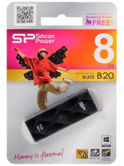 Лот: 4553630. Фото: 1. Флеш-накопитель USB3.0 8GB Silicon... USB-флеш карты