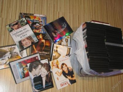 Лот: 118238. Фото: 1. Коробки от DVD, 55 штук. Видеозаписи, фильмы