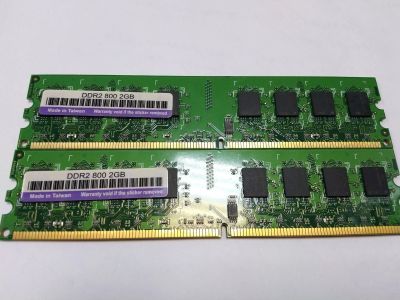 Лот: 15676960. Фото: 1. Оперативная память DDR2 2Gbx2. Оперативная память