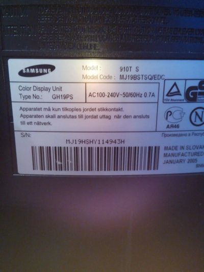 Лот: 5832015. Фото: 1. Монитор Samsung 19. ЖК-мониторы