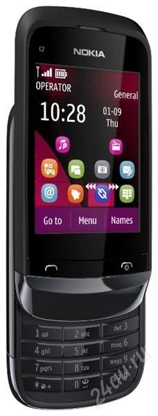 Лот: 1860312. Фото: 1. Слайдер Nokia C2-03 поддержкой... Кнопочные мобильные телефоны