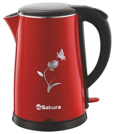 Лот: 18234177. Фото: 1. Чайник SAKURA 1,8л SA-2159BR диск... Чайники, кофемашины, кулеры