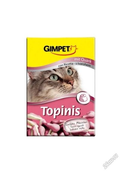 Лот: 5885157. Фото: 1. Витамины GimPet Topinis для кошек... Косметика, лекарства