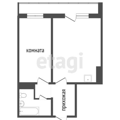 Лот: 21183838. Фото: 1. Продам 1-комн. кв. 33.4 кв.м... Квартиры, студии