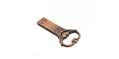 Лот: 15296194. Фото: 1. Флешка медный ключ, usb флеш-накопитель... USB-флеш карты