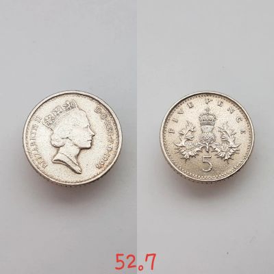 Лот: 15590812. Фото: 1. монета Великобритания 5 пенсов... Великобритания и острова