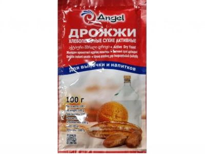 Лот: 20989718. Фото: 1. Дрожжи сухие активные Angel, 100гр. Ингредиенты для приготовления напитков