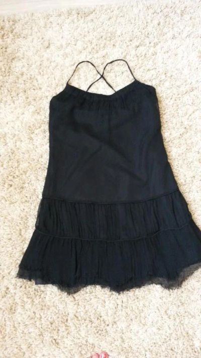 Лот: 5989610. Фото: 1. Черное платье Zara 42 р. Платья