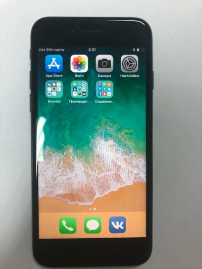 Лот: 10720376. Фото: 1. iPhone 7, Jet Black, 128GB. Смартфоны