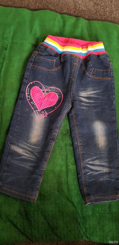 Лот: 13701021. Фото: 1. Джинсы теплые на плотном флисе... Брюки, шорты, джинсы