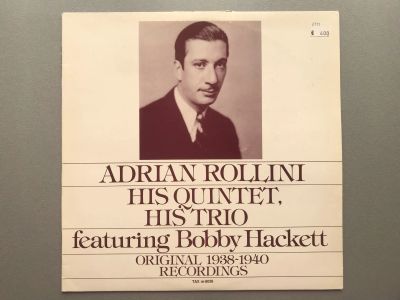 Лот: 20746750. Фото: 1. Adrian Rollini His Quintet, His... Аудиозаписи