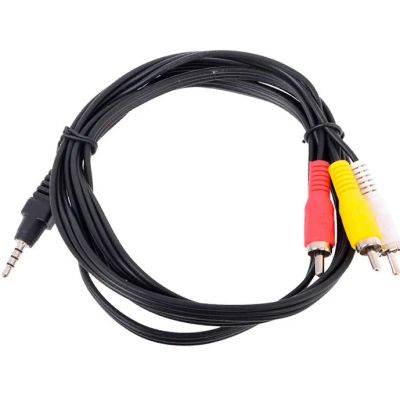 Лот: 20036294. Фото: 1. Кабель аудио 3.5Дж-3RCA 1.5м Telecom... Шлейфы, кабели, переходники