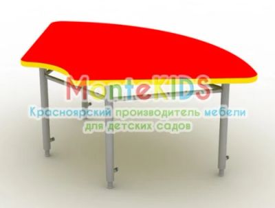 Лот: 6930325. Фото: 1. Стол боковой Ромашка - 5055.10415... Мебель для детских садов
