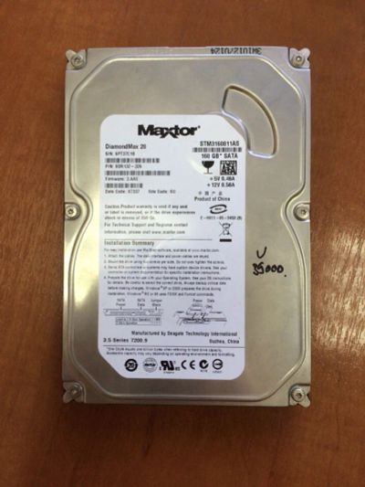 Лот: 7767686. Фото: 1. Жесткий диск HDD 160Gb Maxtor... Жёсткие диски (HDD)