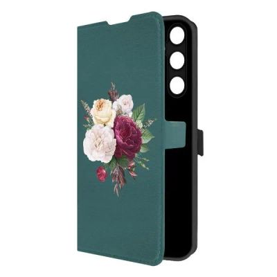 Лот: 25043819. Фото: 1. Чехол Krutoff Eco Book "Цветочная... Чехлы, бамперы