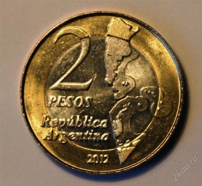 Лот: 2741728. Фото: 1. Аргентина. 2 песо 2012 г. 30-летие... Америка