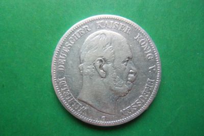 Лот: 17049846. Фото: 1. Германия Пруссия 5 марок 1876... Германия и Австрия