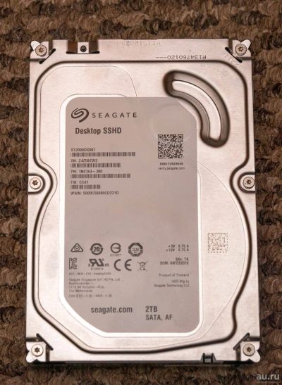 Лот: 15095774. Фото: 1. Гибридный жёсткий диск 2 ТВ. Жёсткие диски (HDD)