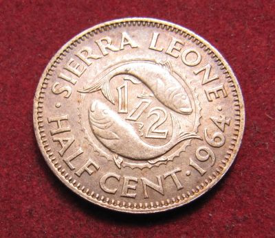 Лот: 20525044. Фото: 1. Сьерра-Леоне ½ цента, 1964 г. Африка
