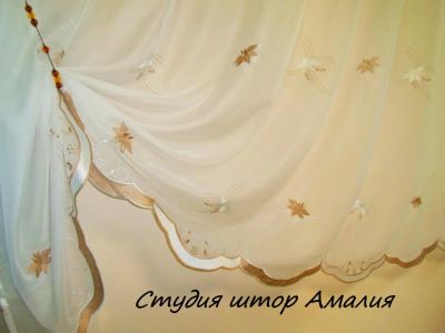 Лот: 5256602. Фото: 1. Штора для кухни "Азалия". Шторы, тюль
