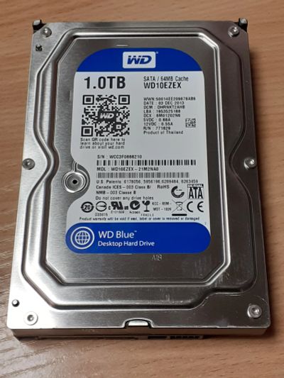 Лот: 18675498. Фото: 1. HDD 1TB WD (жесткий диск SATA... Жёсткие диски (HDD)