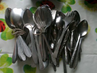 Лот: 4488669. Фото: 1. Вилки, ложки 38 шт. Столовые приборы, ножи